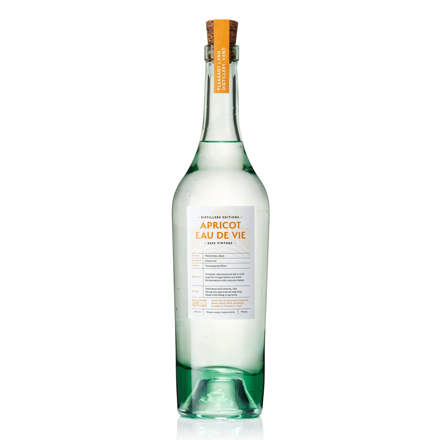 Apricot Eau De Vie Pleasant Land Distillery
