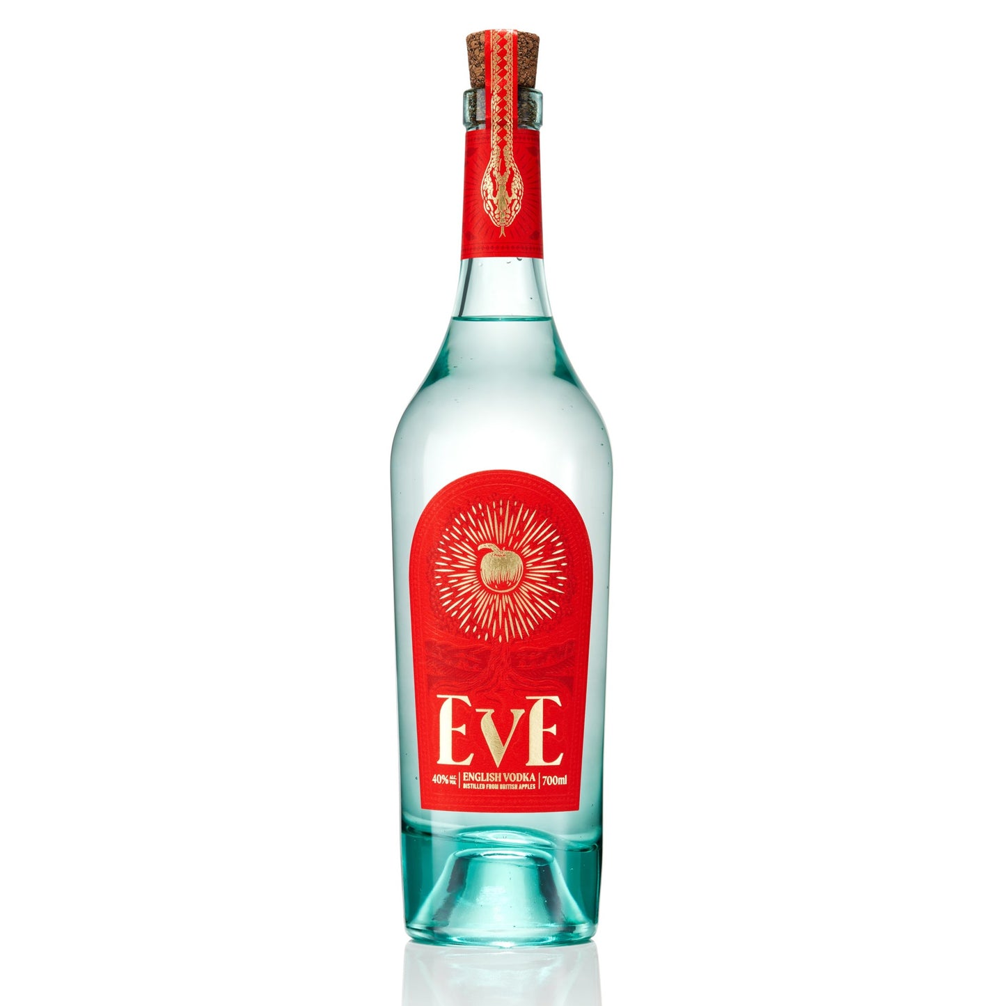 Bottle of Eve Vodka by Pleasant Land Distillery with elegant label