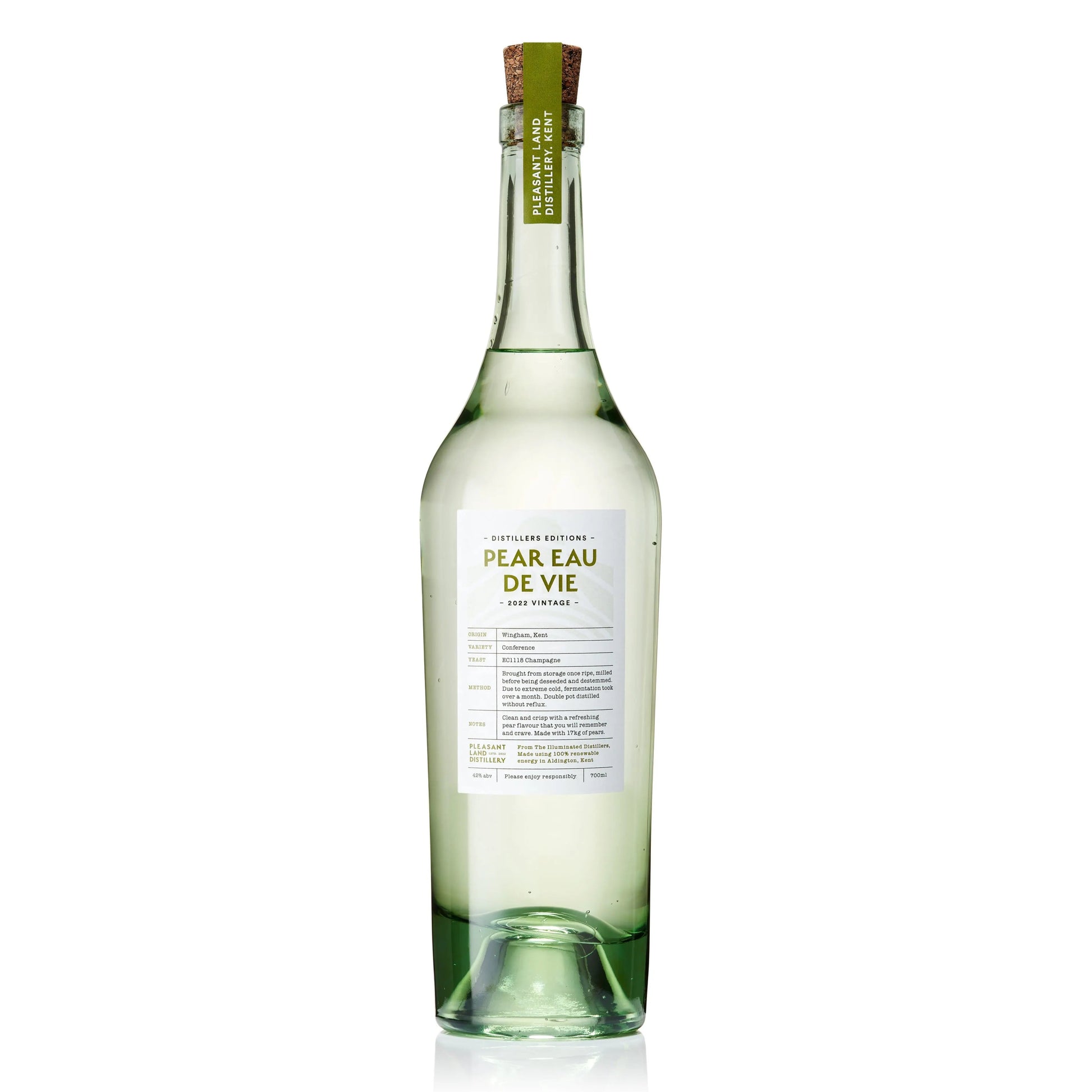 Pear Eau De Vie Pleasant Land Distillery