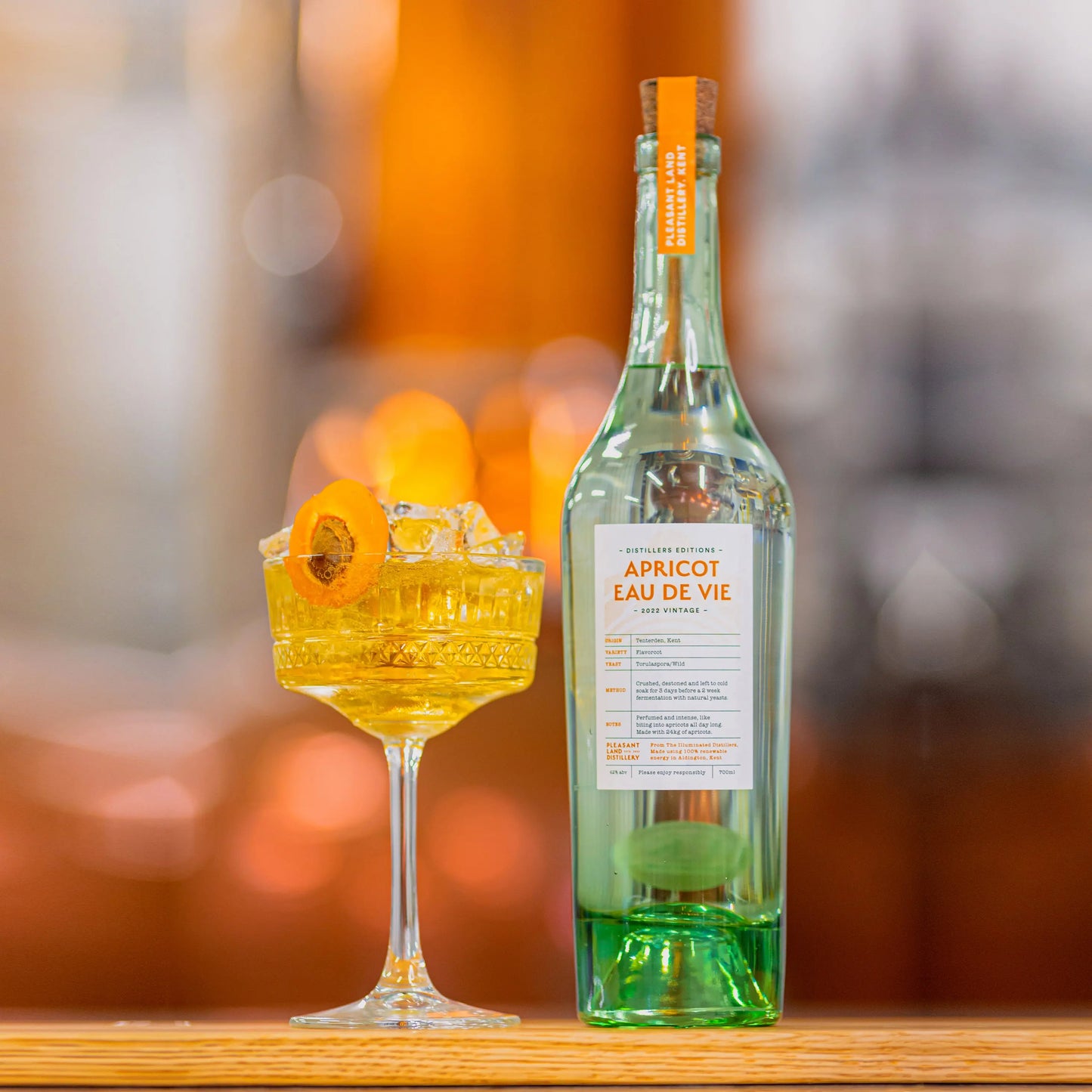 Apricot Eau De Vie Pleasant Land Distillery