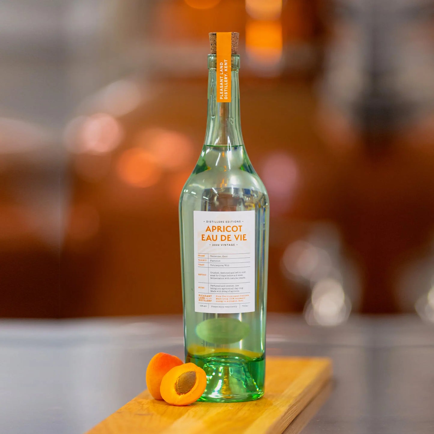 Apricot Eau De Vie Pleasant Land Distillery