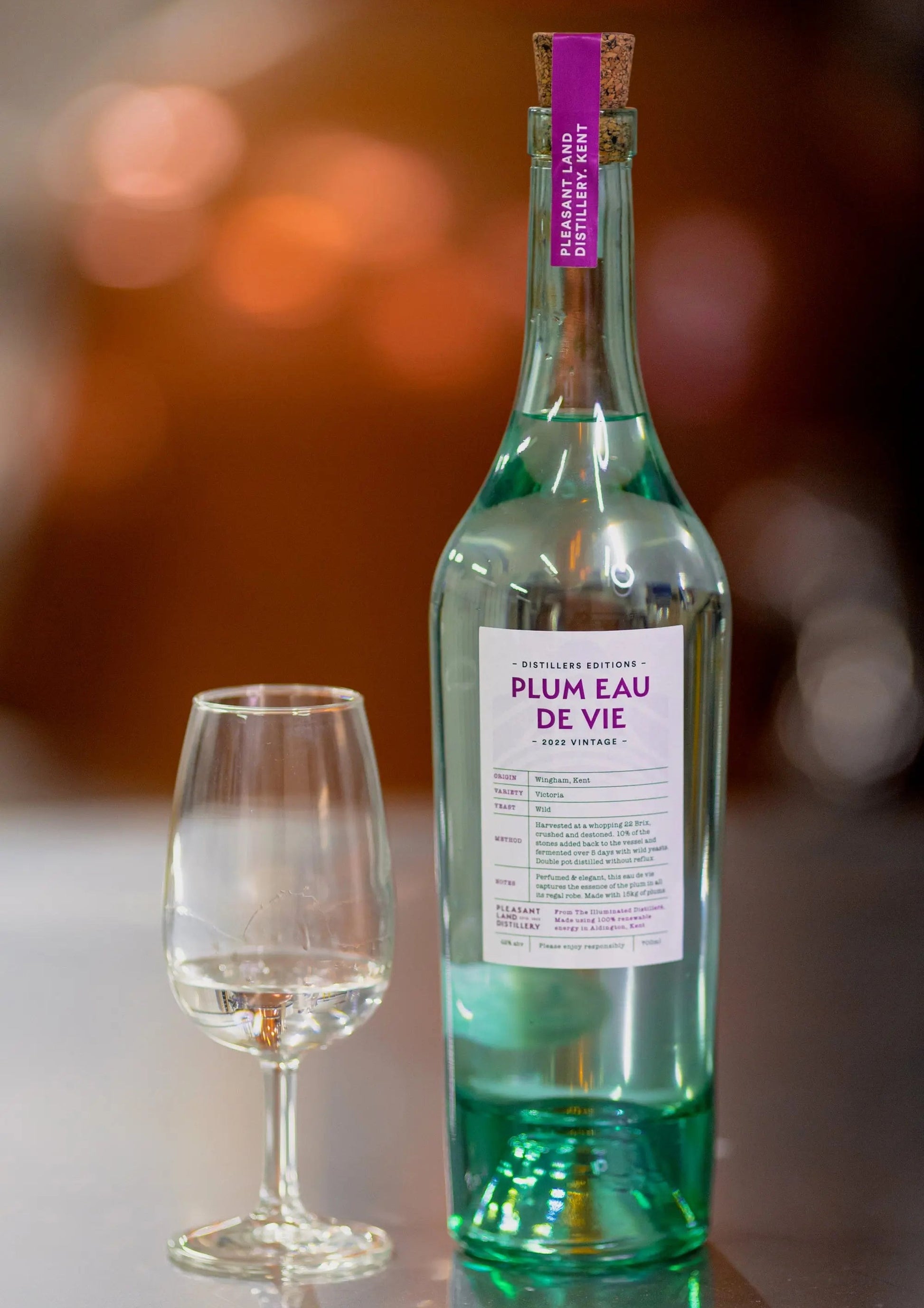 Victoria Plum Eau De Vie Pleasant Land Distillery