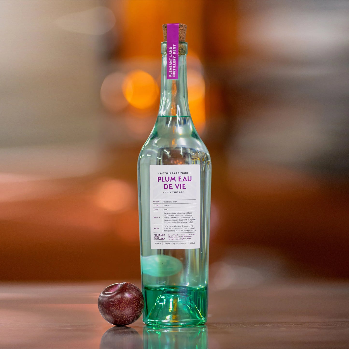 Victoria Plum Eau De Vie Pleasant Land Distillery