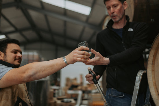 Recipe design, trial batches, commercial volume distilling, bottling and labelling services, maturation, samples.