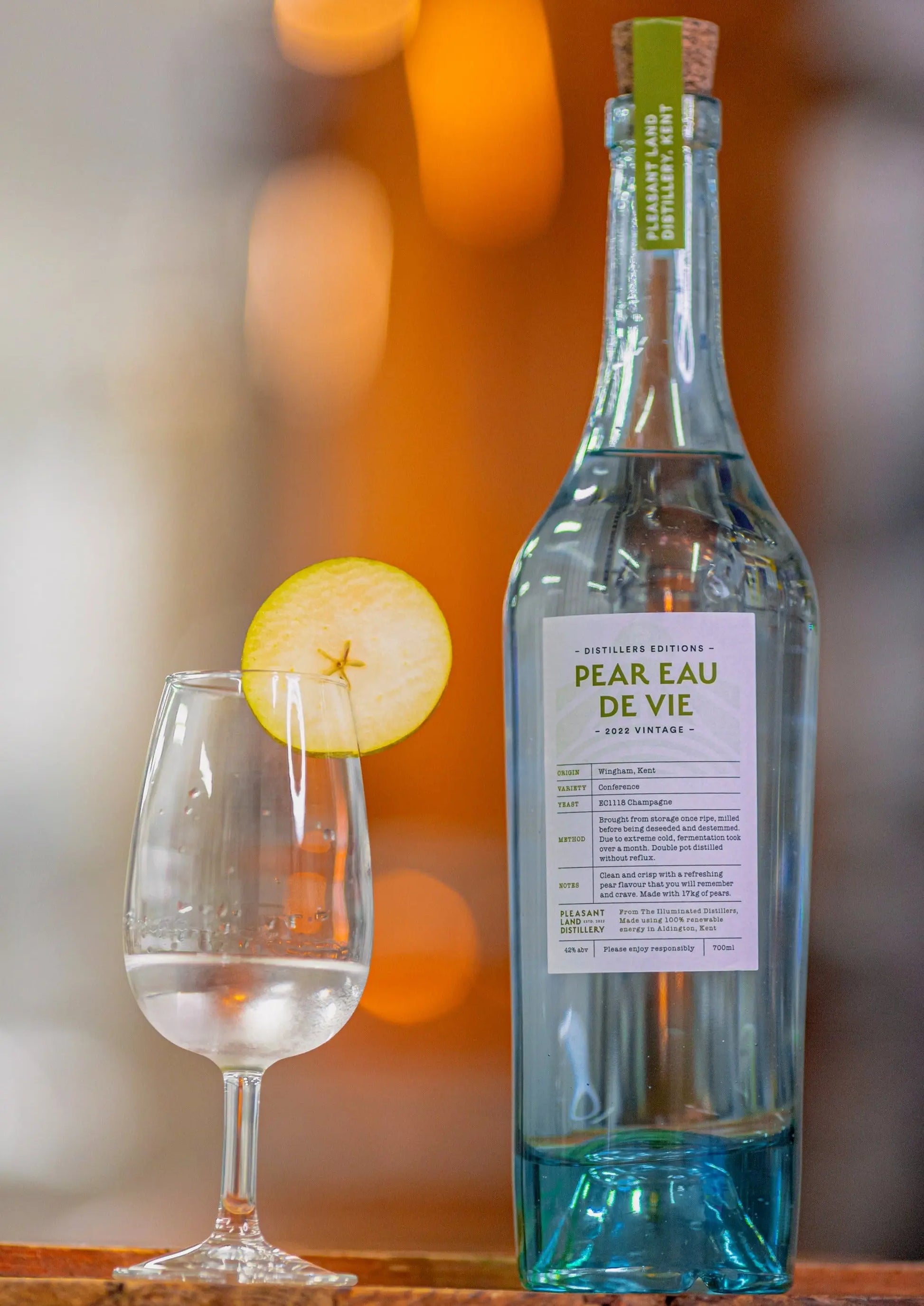 Pear Eau De Vie Pleasant Land Distillery