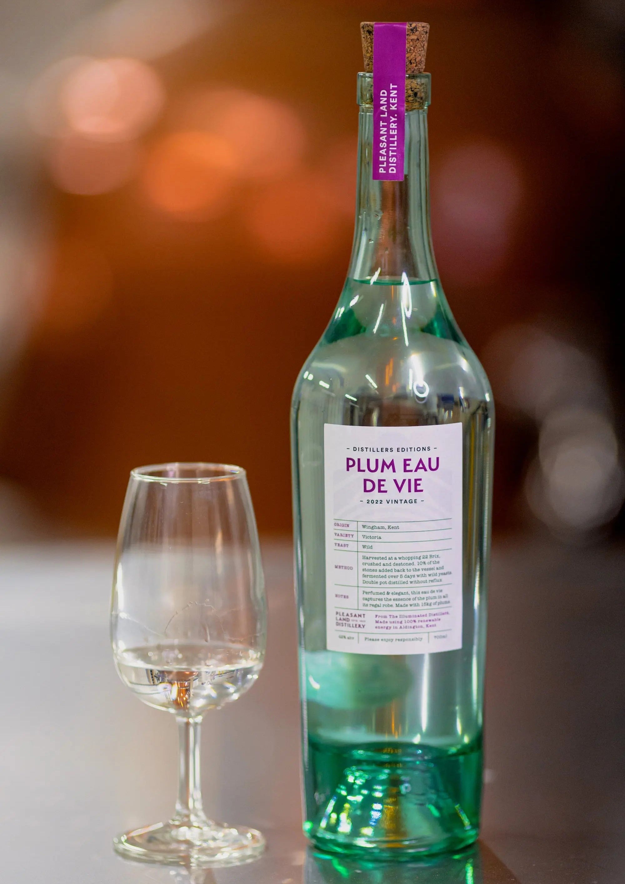 Victoria Plum Eau De Vie 2022 Pleasant Land Distillery